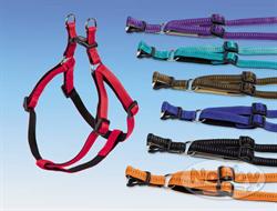 Blød nylon sele "Soft Grip" brust 60-86 cm Rød