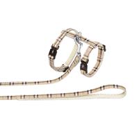 Kattesels med line Tartan BEIGE